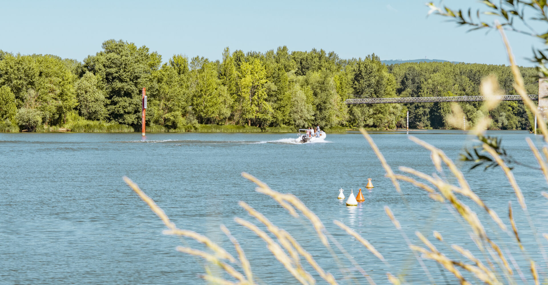 Balade en bateau sur la Saône - Montmerle-sur-Saône - Ain